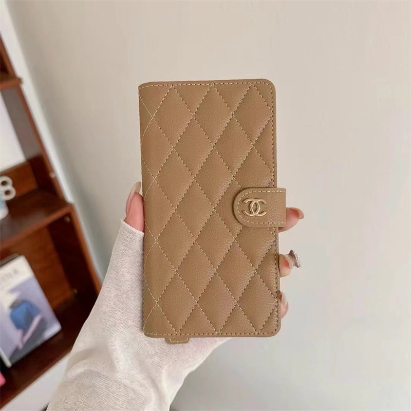 Premium Chanel Leather Wallet Leather Crossbody Bag Apple iPhone Cases mysite