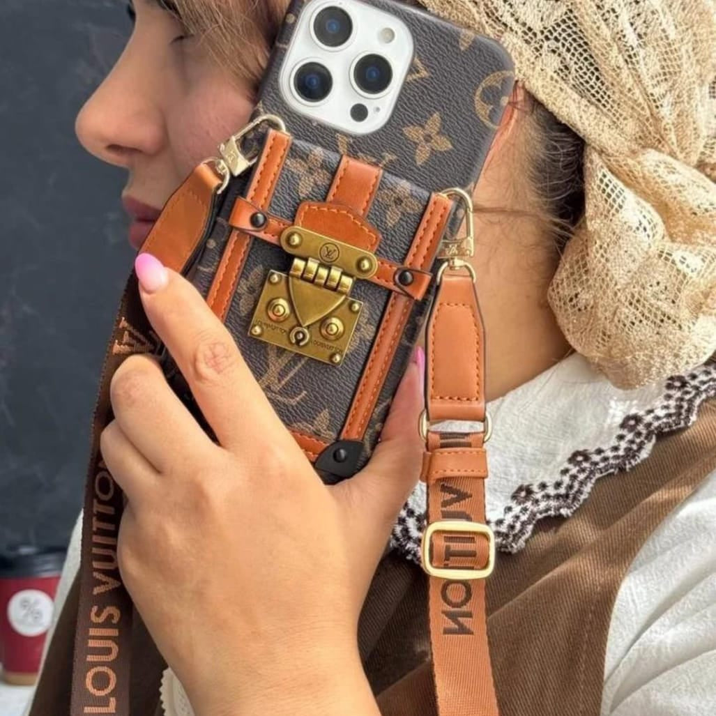 Canvas Leather Wallet Card Holder Crossbody iPhone Cases mysite