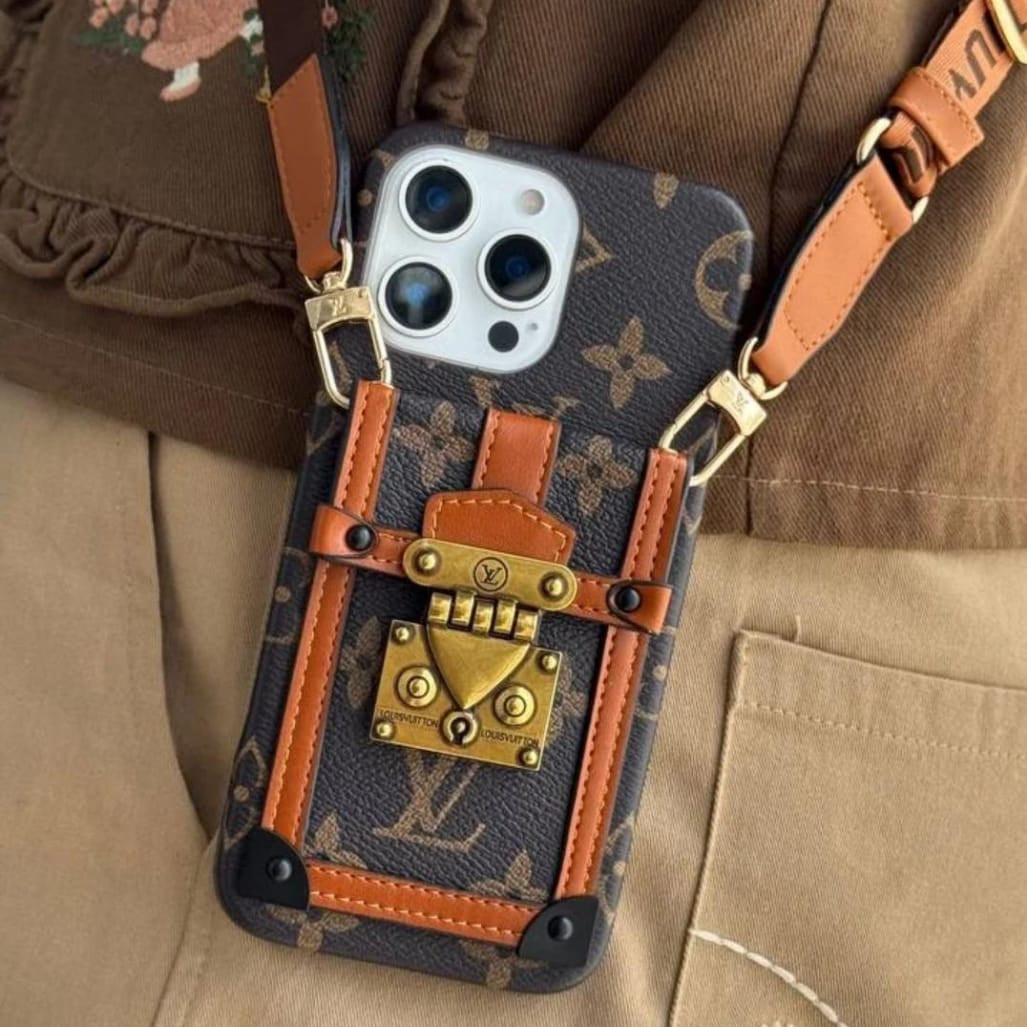 Canvas Leather Wallet Card Holder Crossbody iPhone Cases mysite