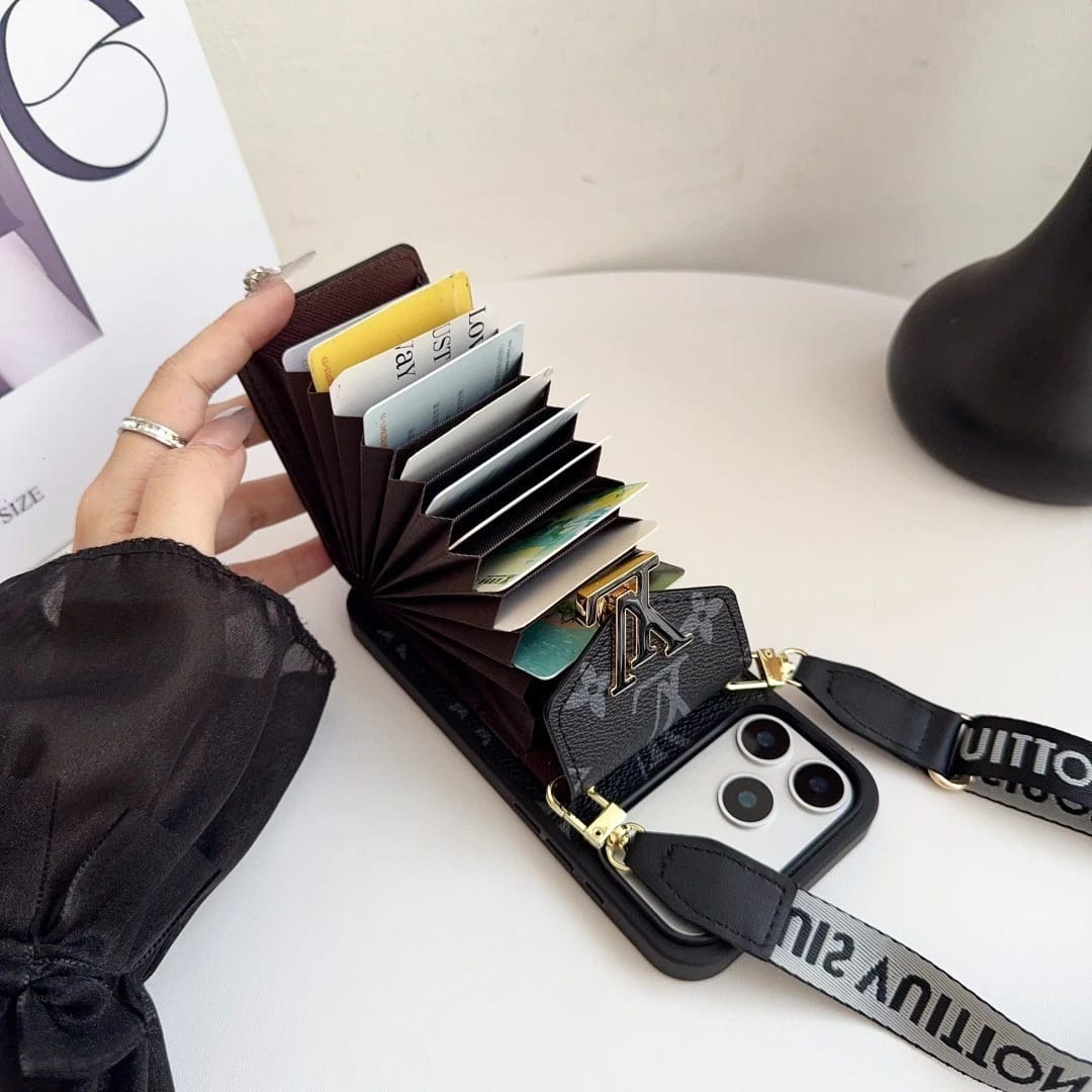 Leather Wallet Card Holder Phone Case For iPhone 17 / 16 / 15 / 14s mysite