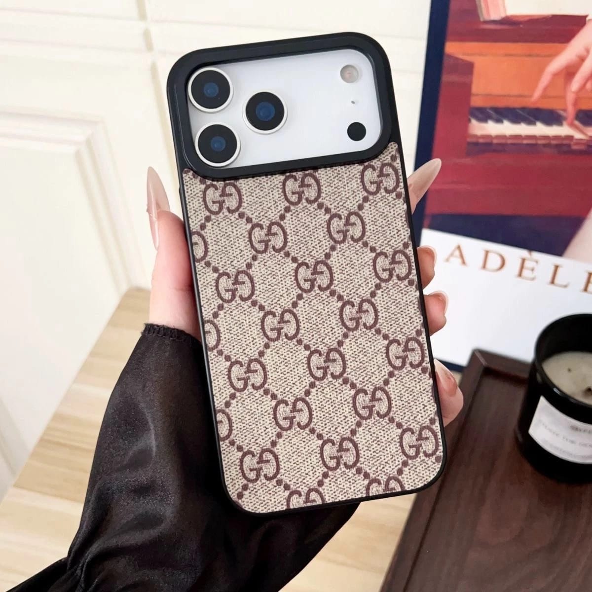 Luxury Designer Leather  Case For iPhone 17 / 16 / 15 / 14s mysite