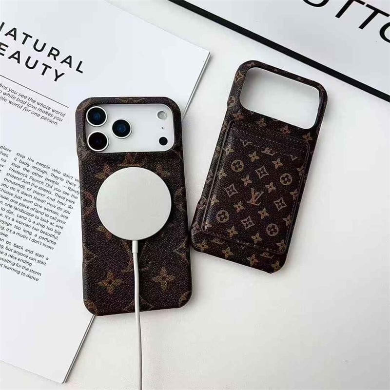 Leather Card Holder Case for iPhone 17/ 16/ 15/ 14s mysite