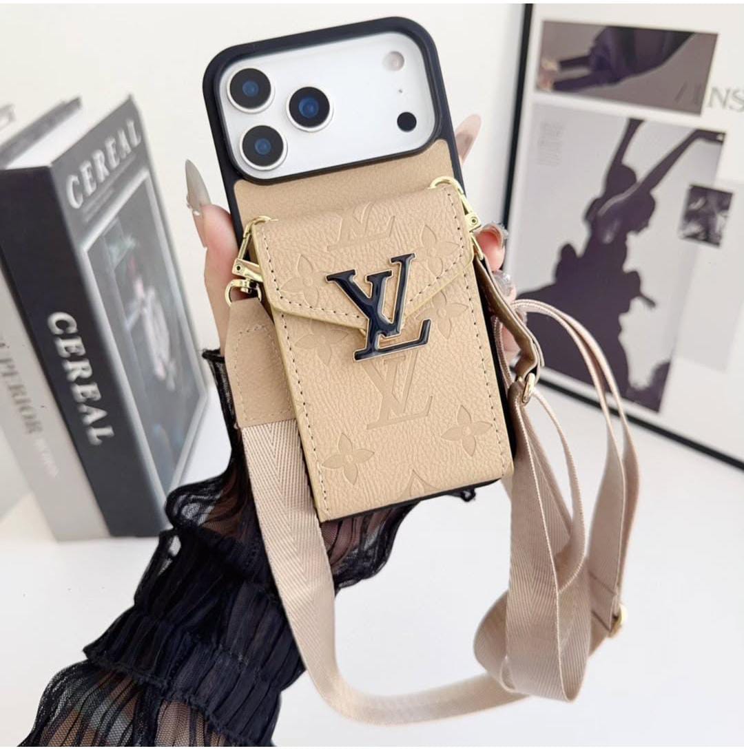LV Luxury Phone Case with Card Holder For iPhone 17/ 16/ 15/ 14s mysite