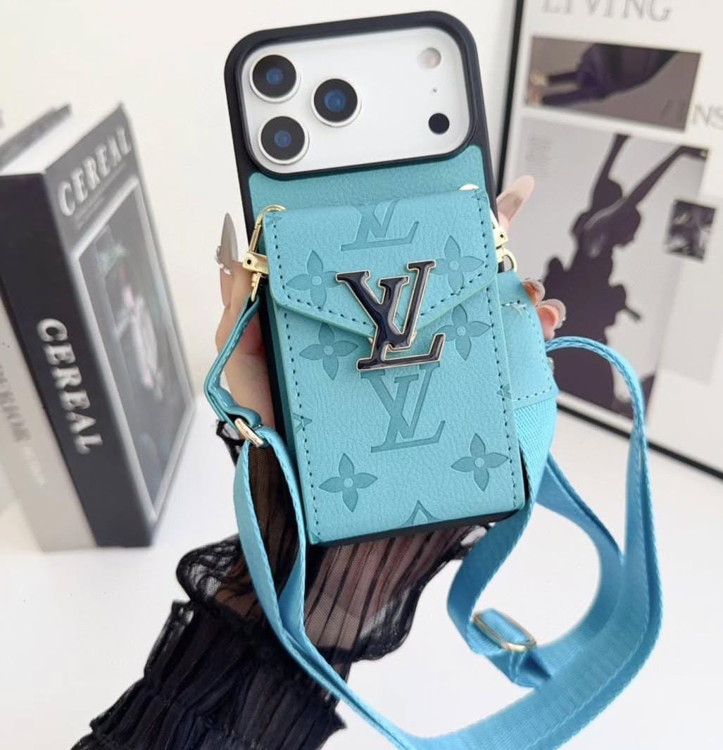 LV Luxury Phone Case with Card Holder For iPhone 17/ 16/ 15/ 14s mysite