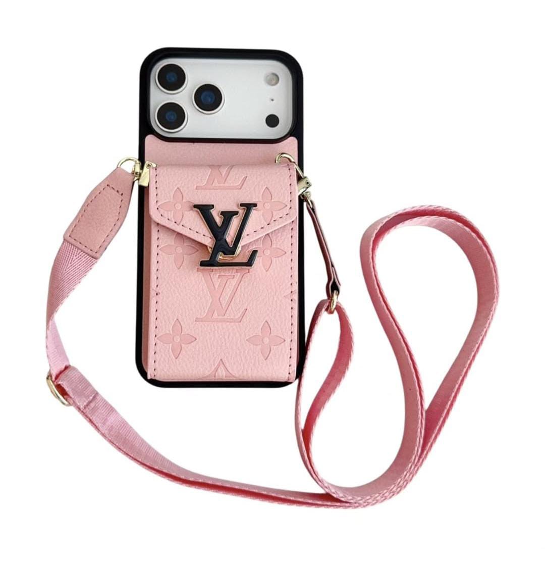 LV Luxury Phone Case with Card Holder For iPhone 17/ 16/ 15/ 14s mysite
