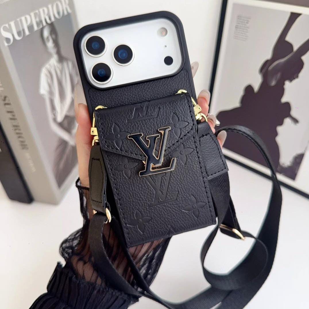 LV Luxury Phone Case with Card Holder For iPhone 17/ 16/ 15/ 14s mysite