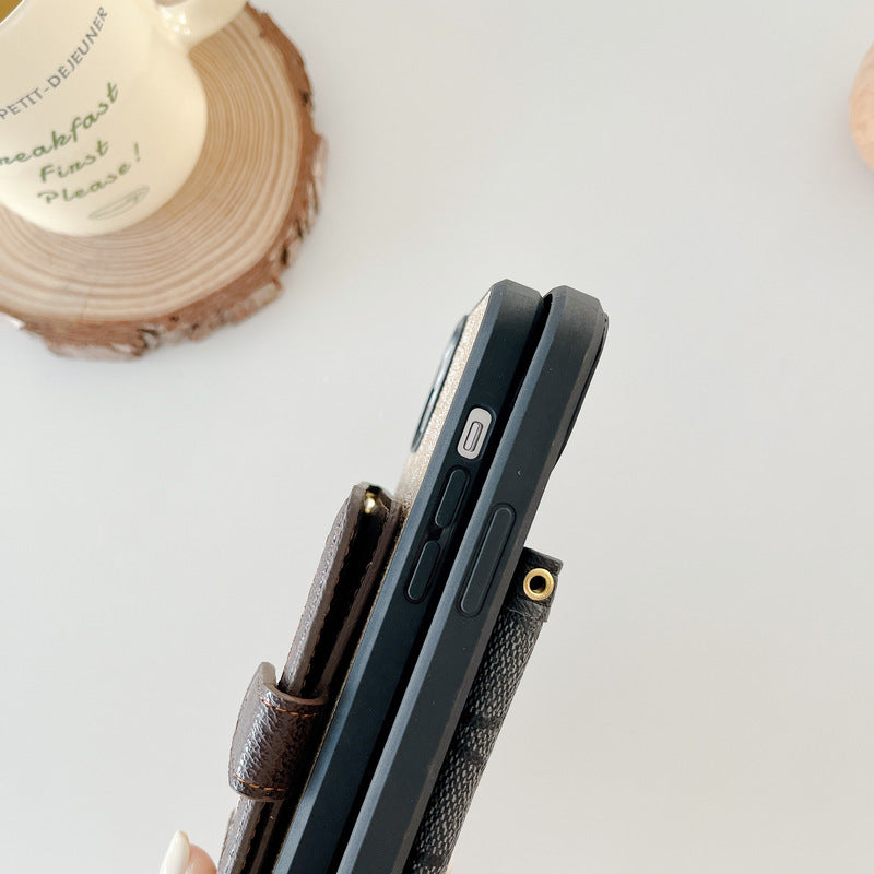 Coach iPhone Case With Wallet And Crossbody Strap Black -XK240402 mysite
