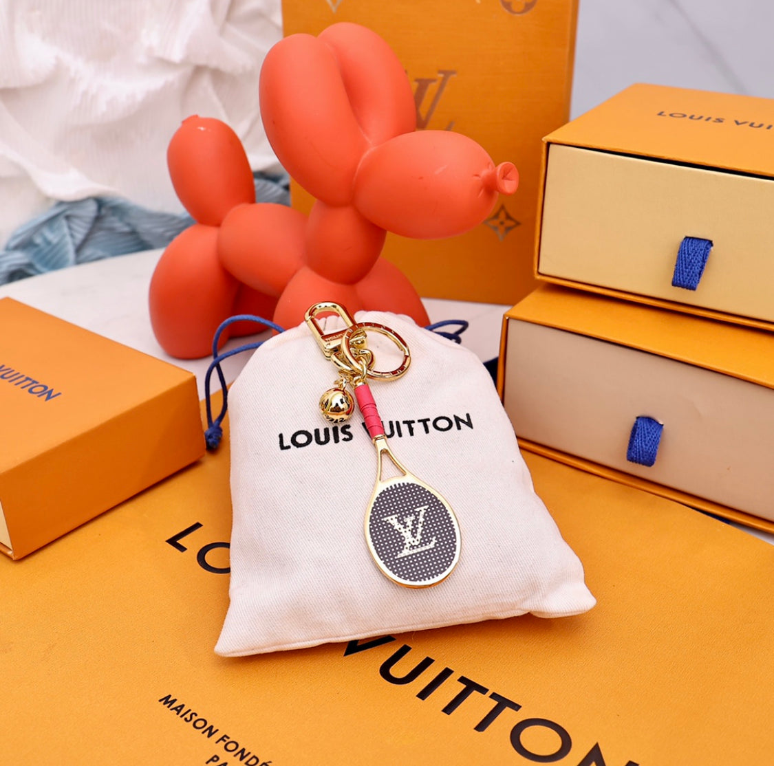 tennis racket LV keychain mysite