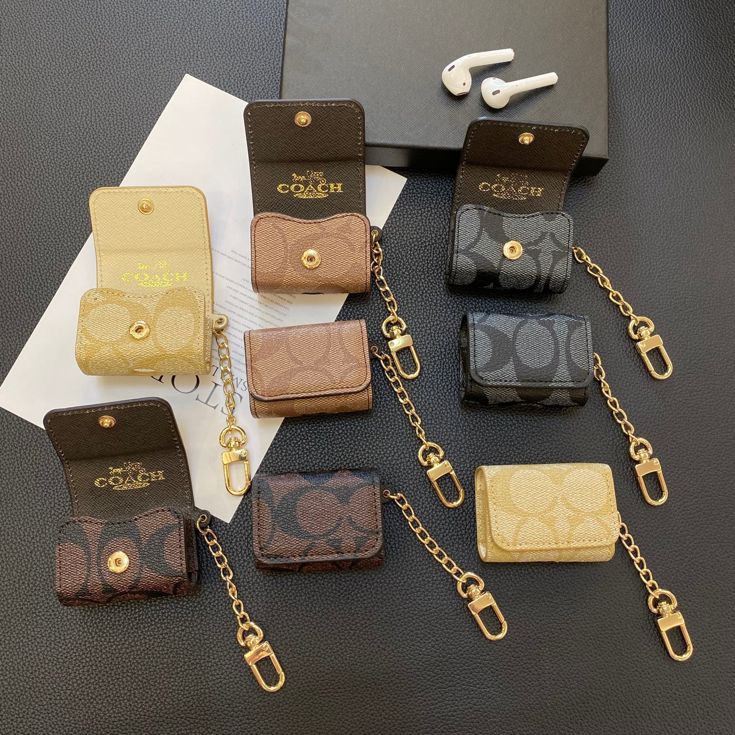 Luxury Coach AirPods Pro Cases Dark brown-YH240425 mysite