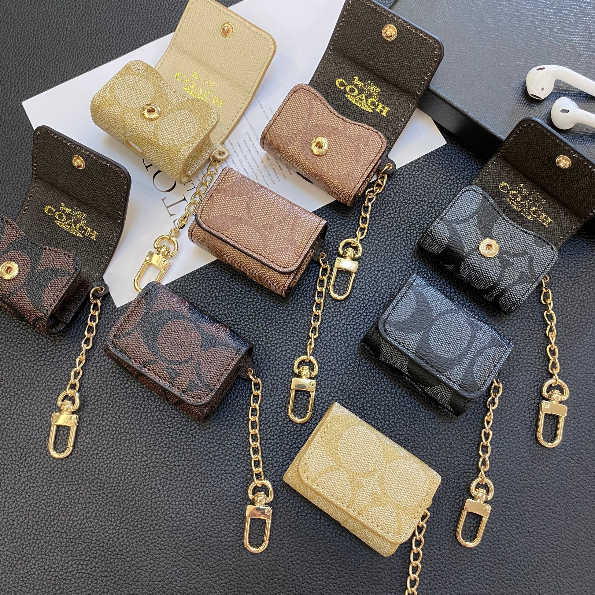 Luxury Coach AirPods Pro Cases Black- YH240425 mysite