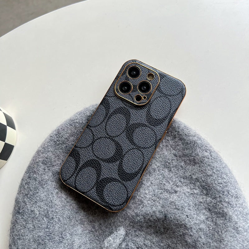 Coach iPhone Case Leather Black -QBK240513 mysite