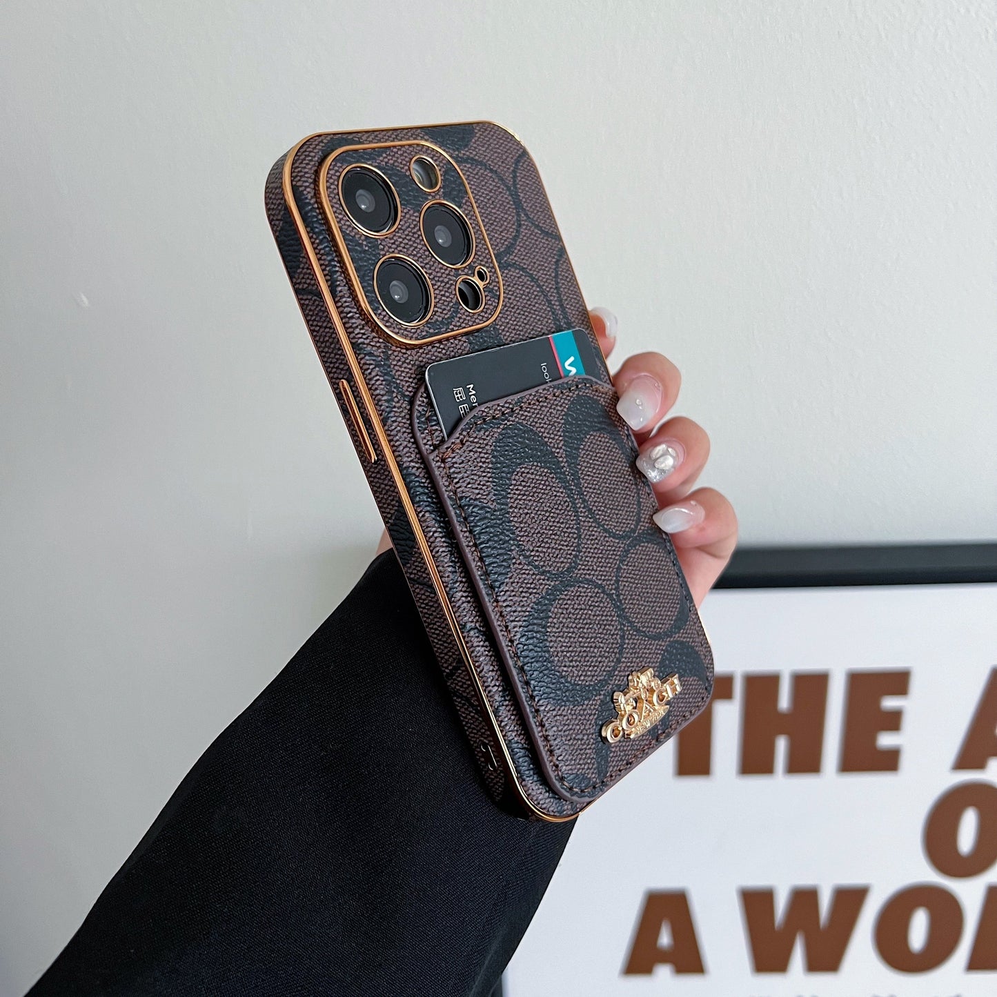 Coach iPhone Case With Card Holder Brown  -KB241651 mysite