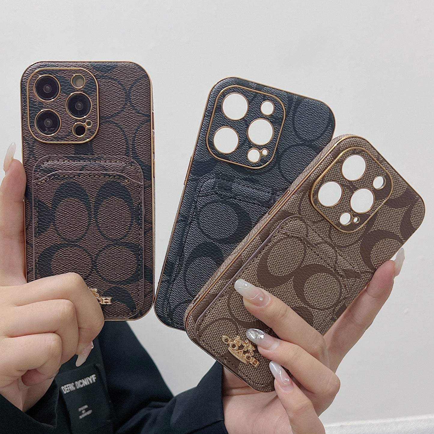 Coach iPhone Case With Card Holder Black  -KB241651 mysite