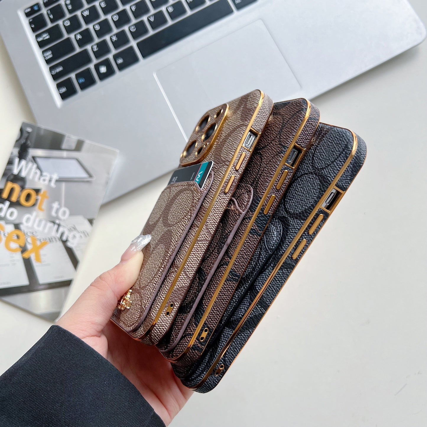 Coach iPhone Case With Card Holder Brown  -KB241651 mysite