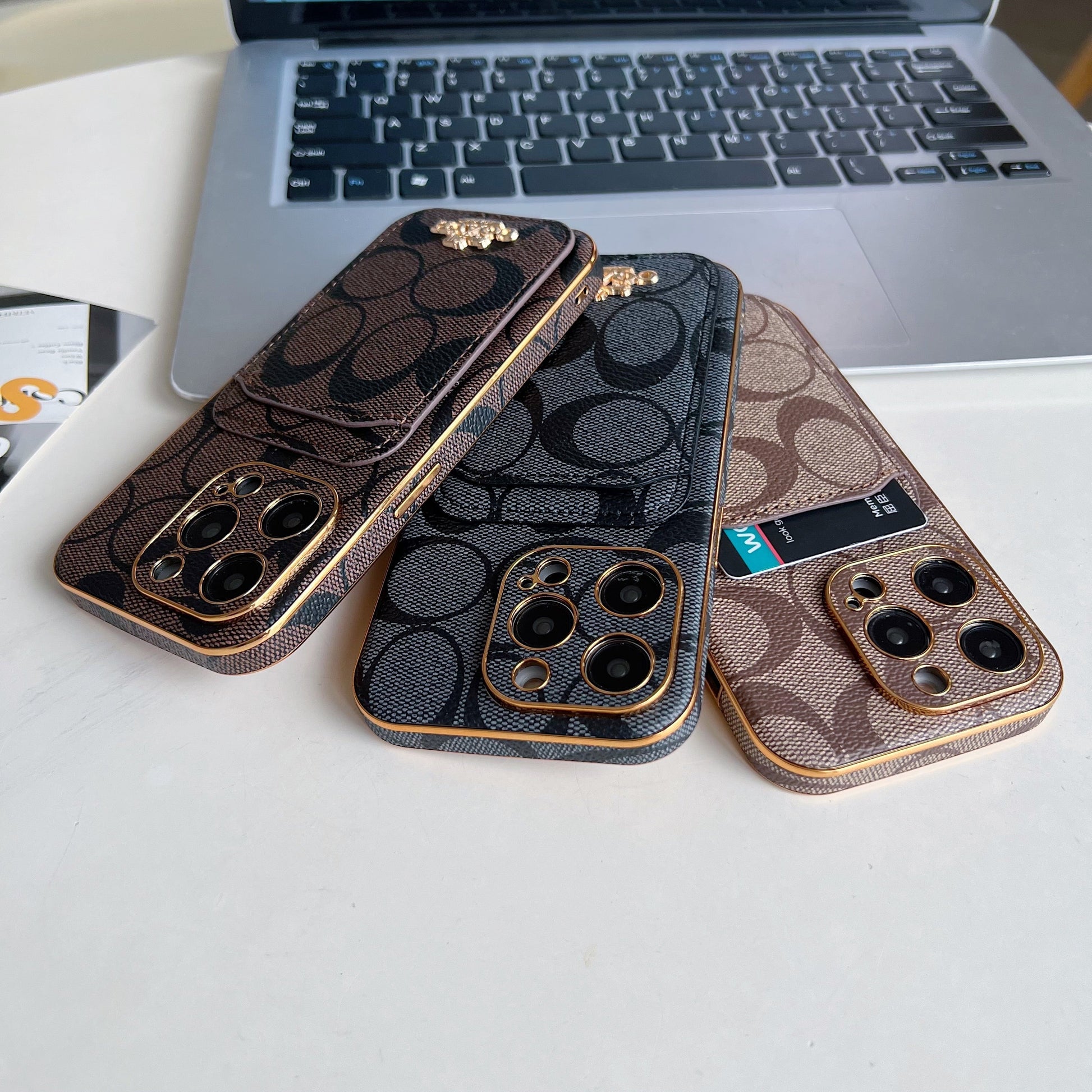Coach iPhone Case With Card Holder Black  -KB241651 mysite