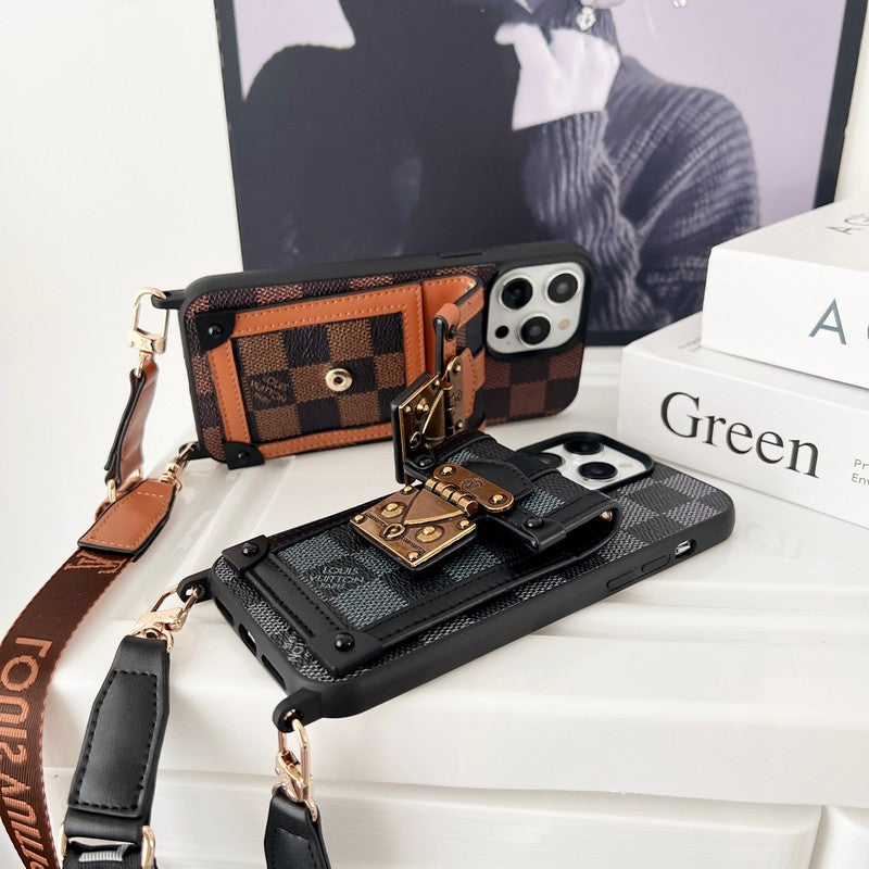 Lou Brown Crossbody Chain iPhone Case mysite