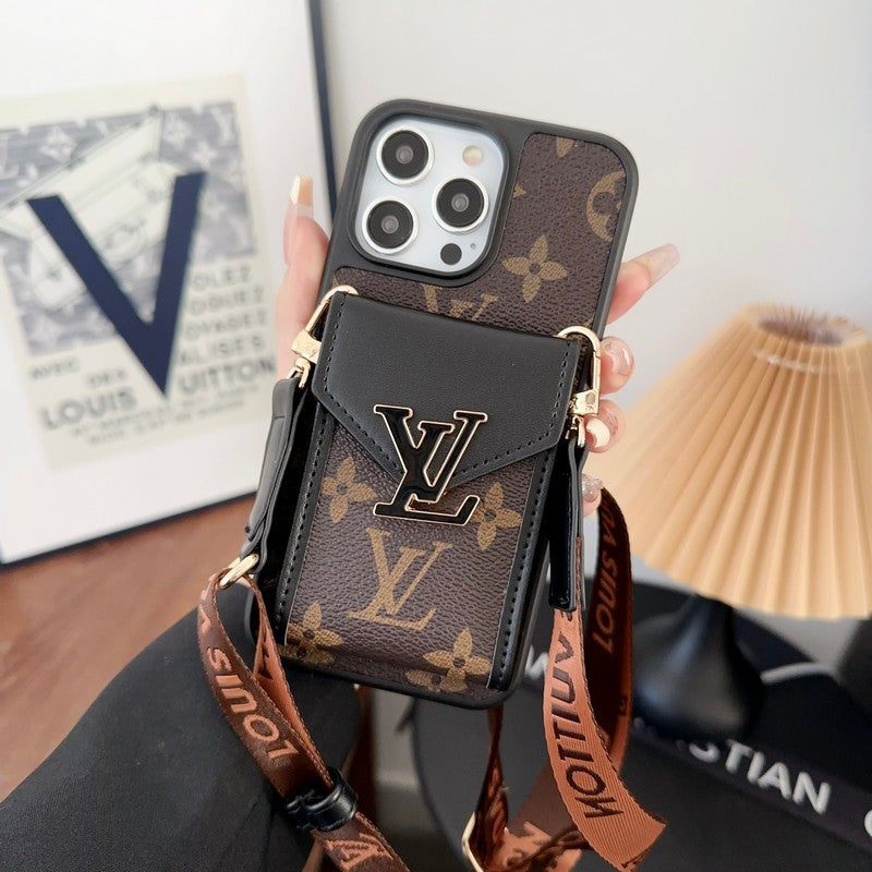 Lou Card Bag Five Color Chain iPhone Case mysite