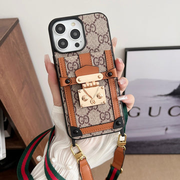 Luxury CARD BAG CHAIN CLASSIC IPHONE CASEs mysite