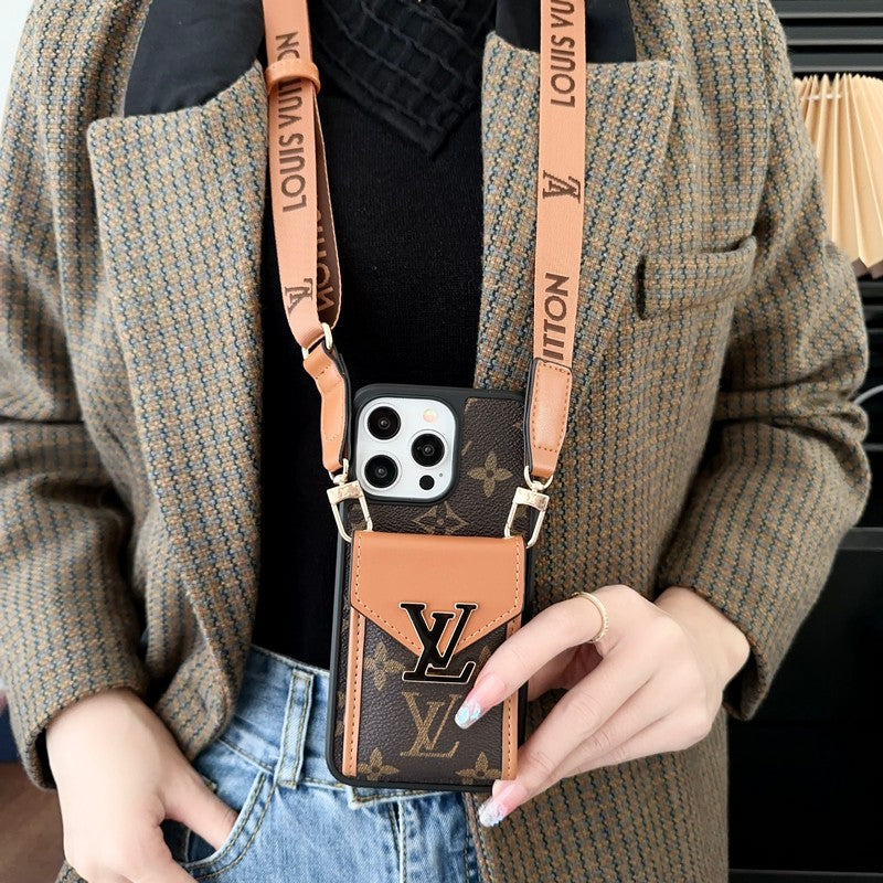 Lou Card Bag Five Color Chain iPhone Case mysite