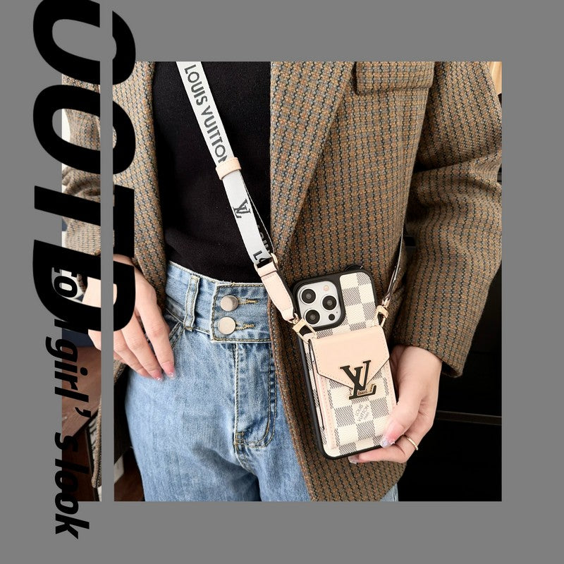 Lou Card Bag Five Color Chain iPhone Case mysite