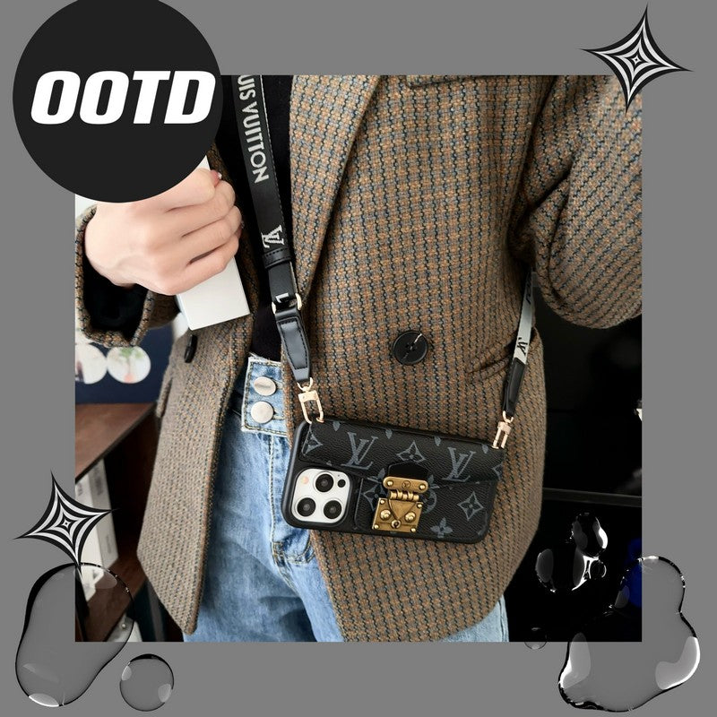 Lou Lock Card Bag Crossbody Chain iPhone Case mysite