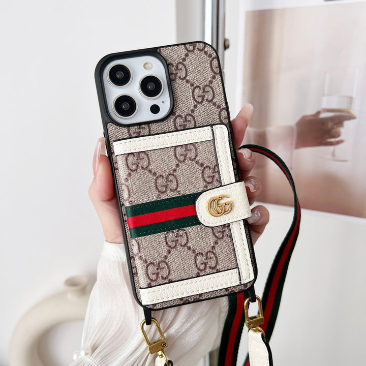 Luxury Card Bag Chain Classic iPhone Cases mysite