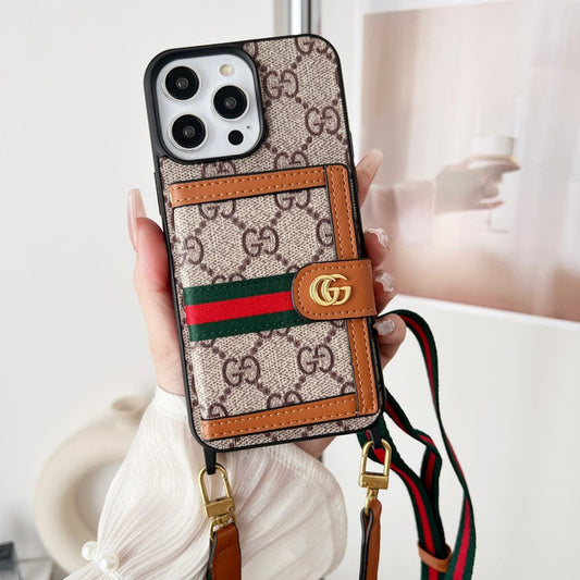 Luxury Card Bag Chain Classic iPhone Cases mysite