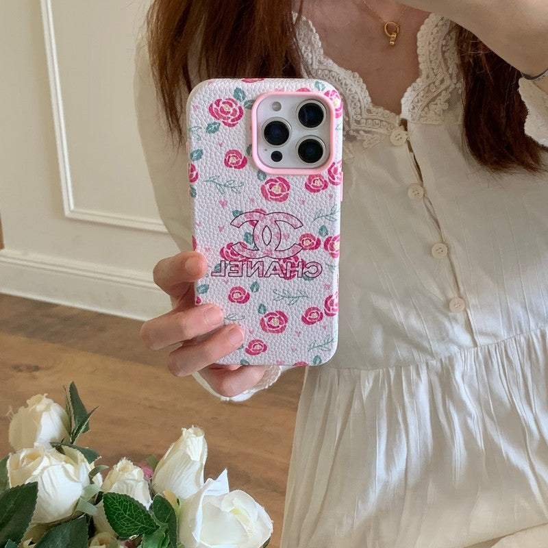 CC Flower Leather iPhone Case mysite