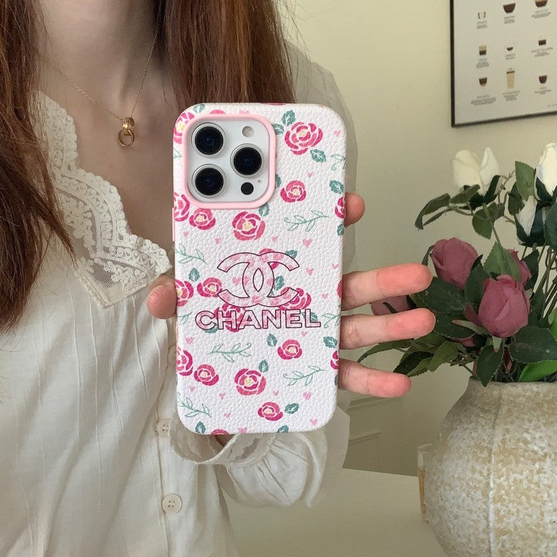 CC Flower Leather iPhone Case mysite