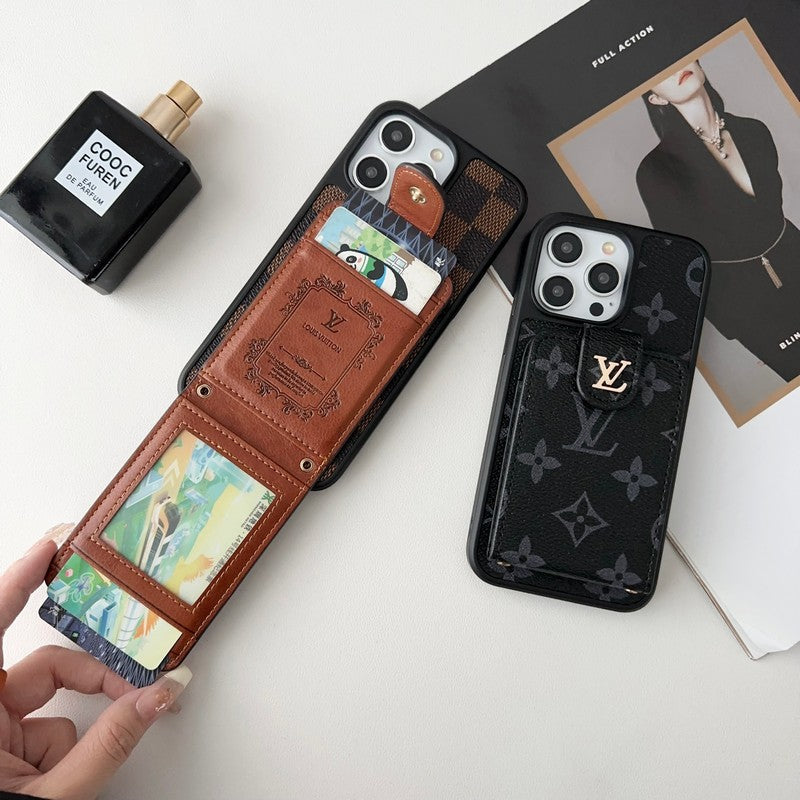 Lou Black & White Card Bag iPhone Case mysite