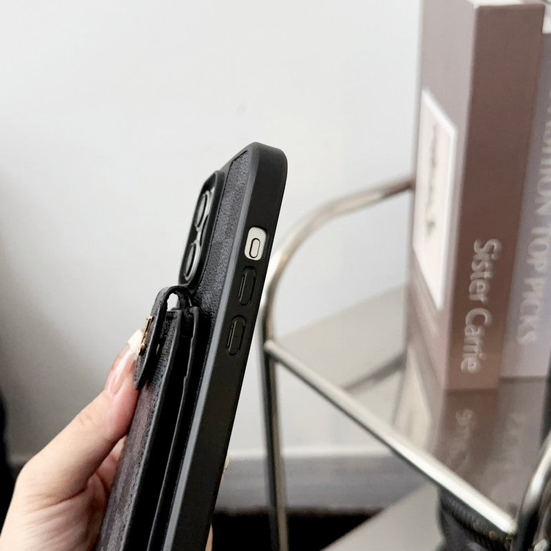Lou Black & White Card Bag iPhone Case mysite