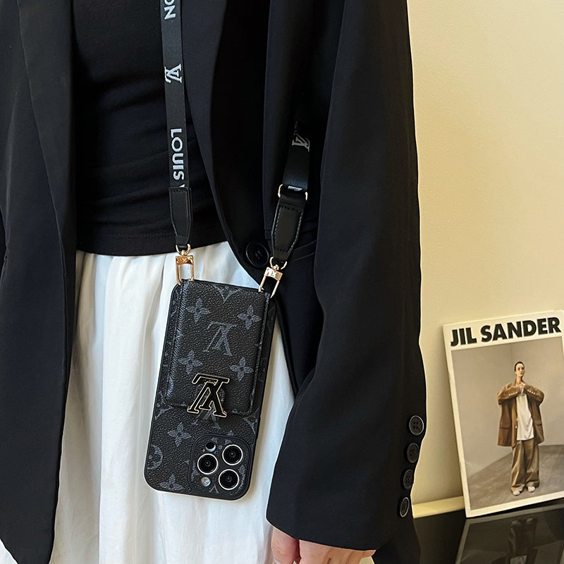 Lou Card Bag Chain Black iPhone Case mysite