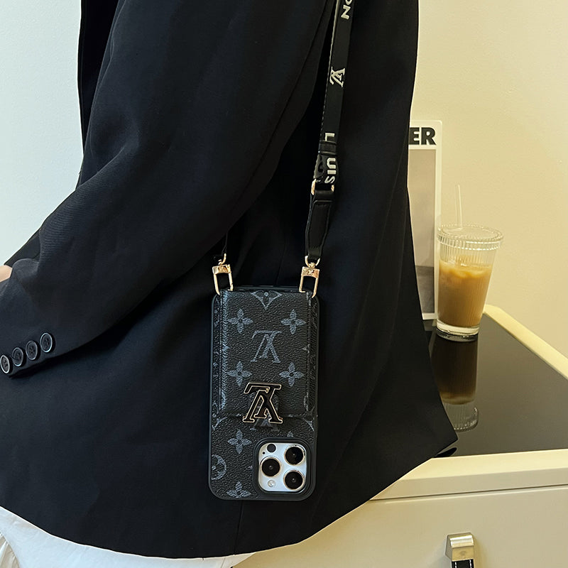 Lou Card Bag Chain Black iPhone Case mysite