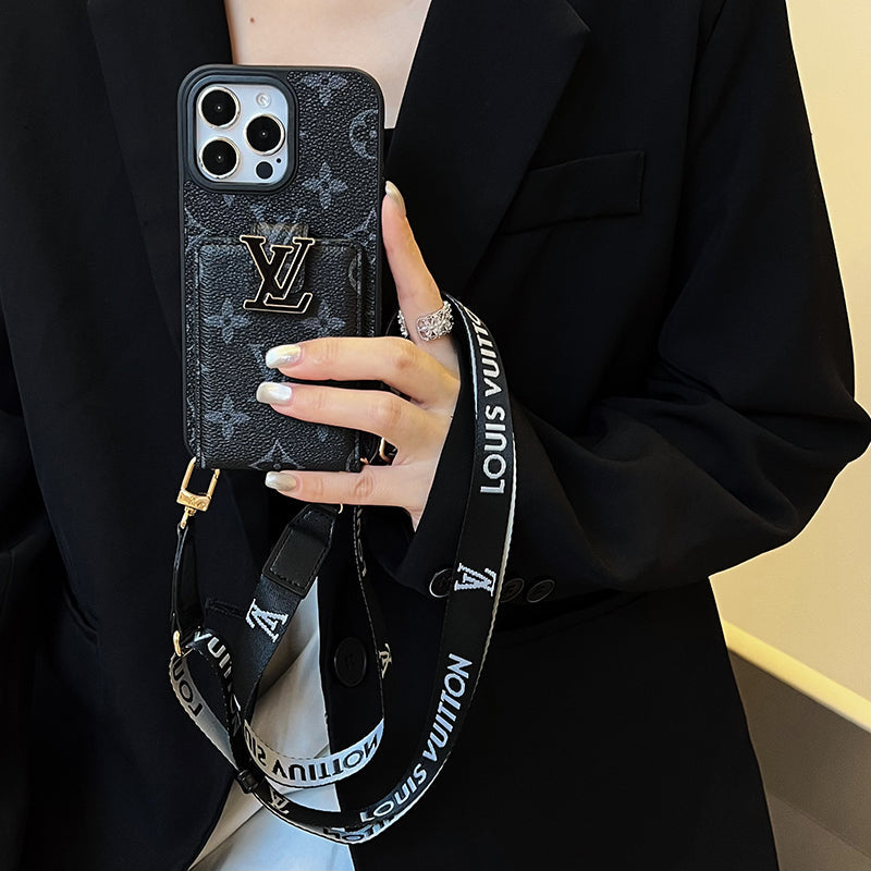 Lou Card Bag Chain Black iPhone Case mysite