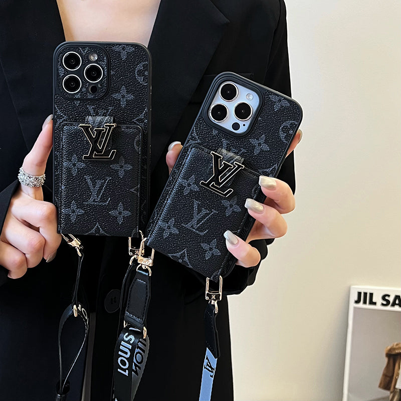 Lou Card Bag Chain Black iPhone Case mysite