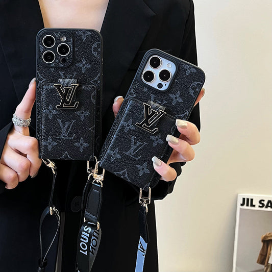 Lou Card Bag Chain Black iPhone Case mysite