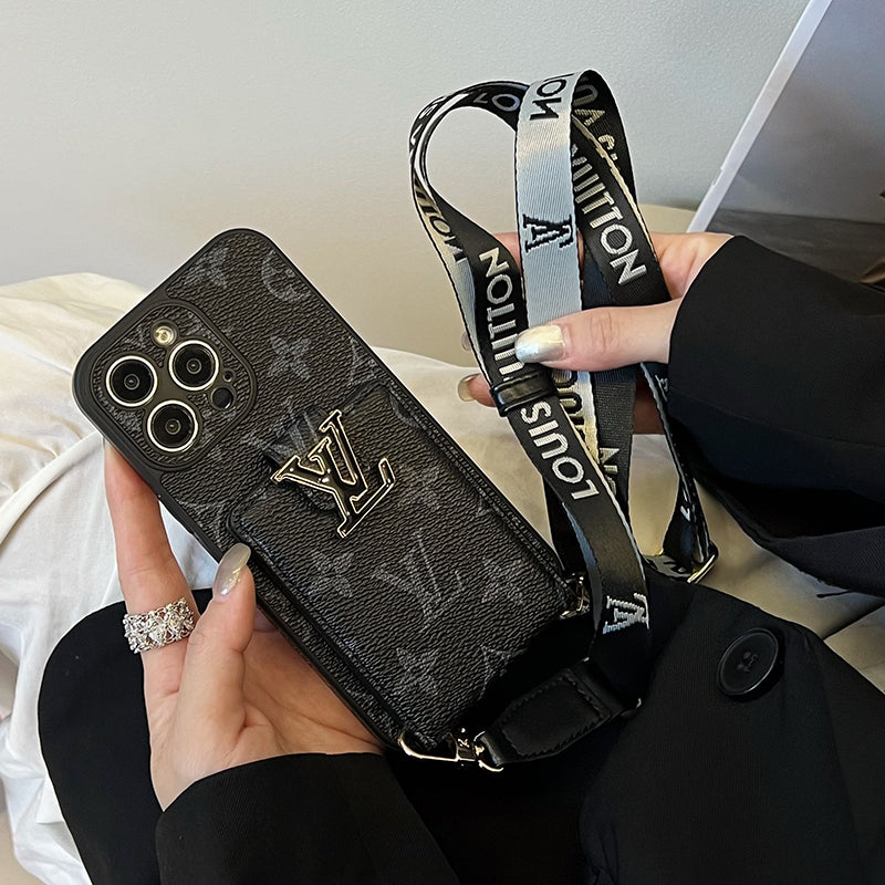 Lou Card Bag Chain Black iPhone Case mysite