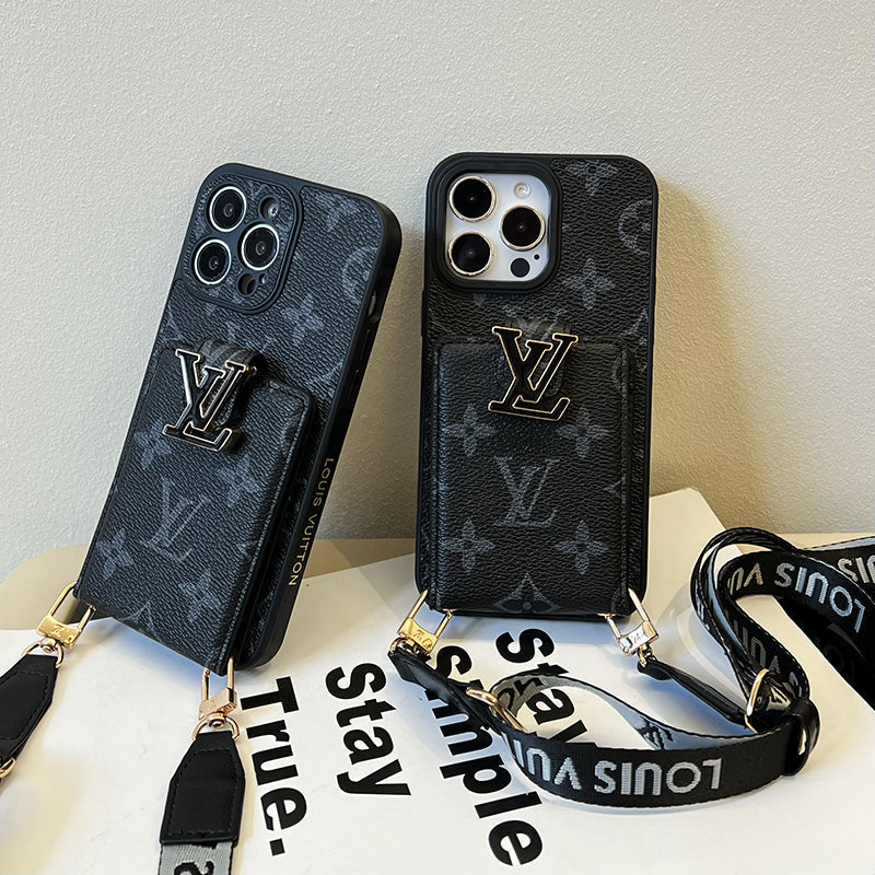 Lou Card Bag Chain Black iPhone Case mysite