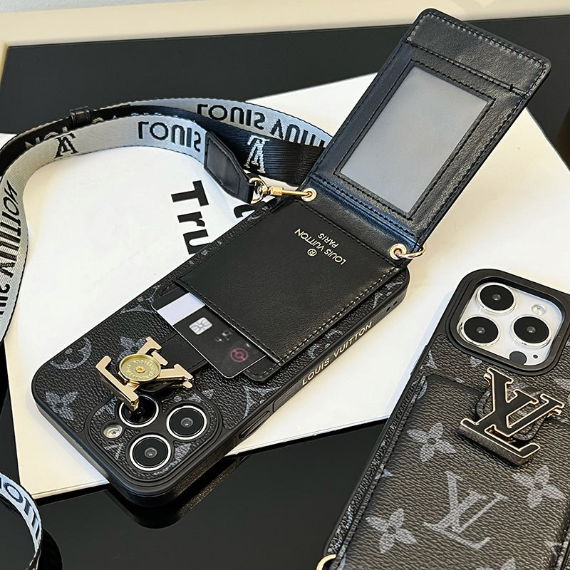 Lou Card Bag Chain Black iPhone Case mysite