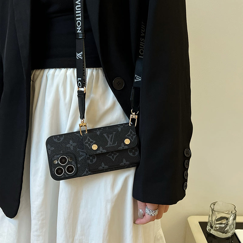 Lou Card Bag Chain Black iPhone Case mysite