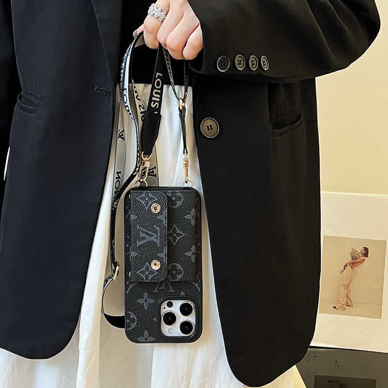 Lou Card Bag Chain Black iPhone Case mysite
