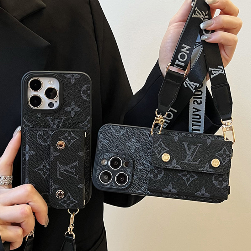 Lou Card Bag Chain Black iPhone Case mysite