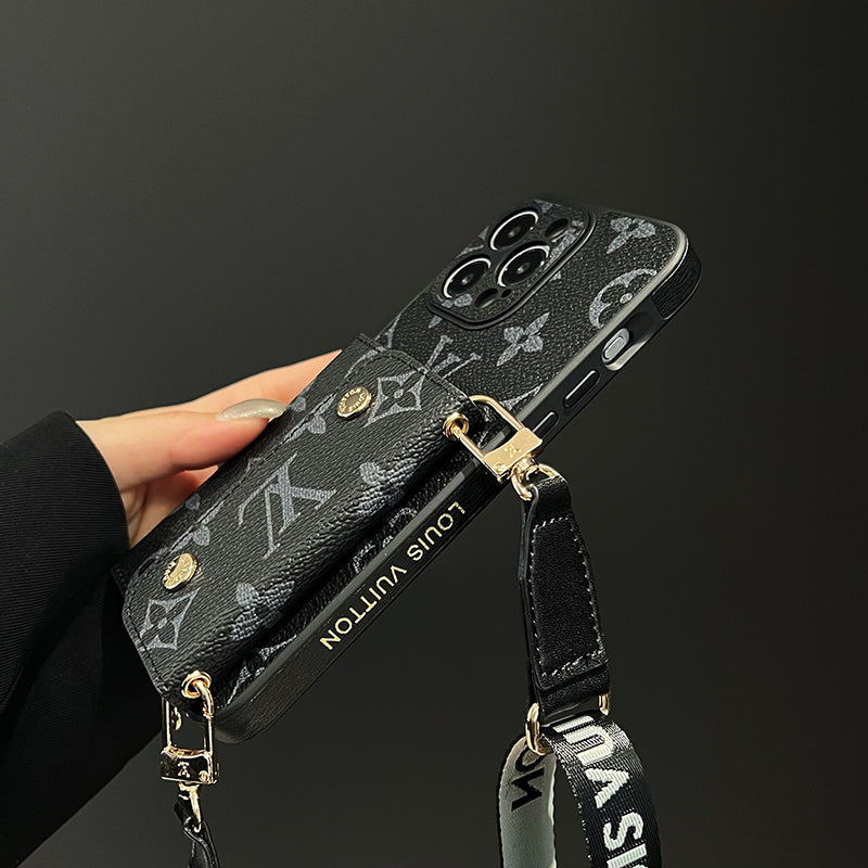 Lou Card Bag Chain Black iPhone Case mysite
