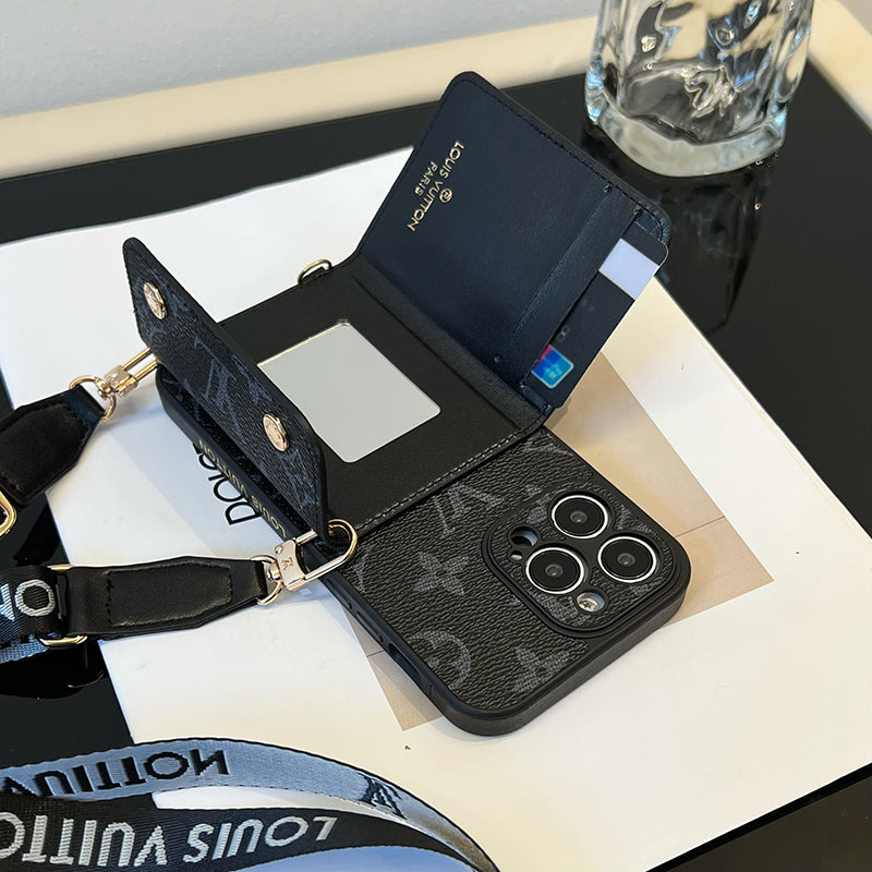 Lou Card Bag Chain Black iPhone Case mysite