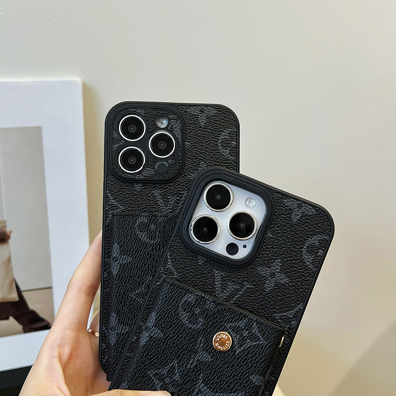 Lou Card Bag Chain Black iPhone Case mysite