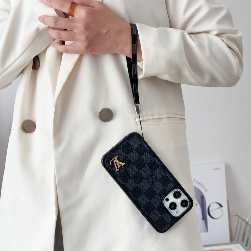 Lou Black & White Hand Chain iPhone Case mysite