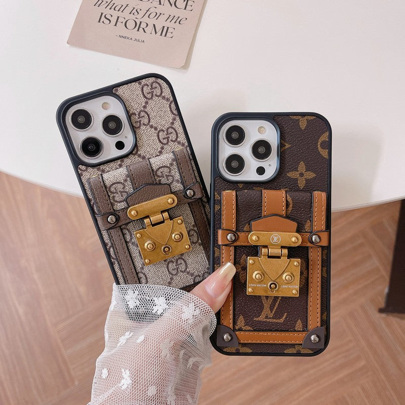 Lou GG Card Holder Chain iPhone Case mysite