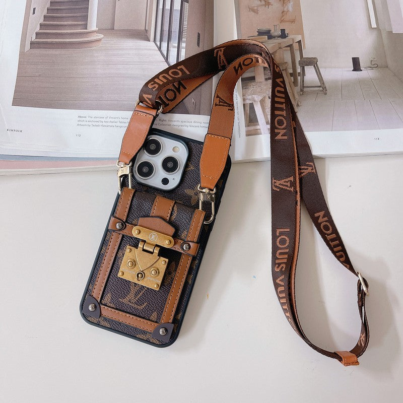 Lou GG Card Holder Chain iPhone Case mysite