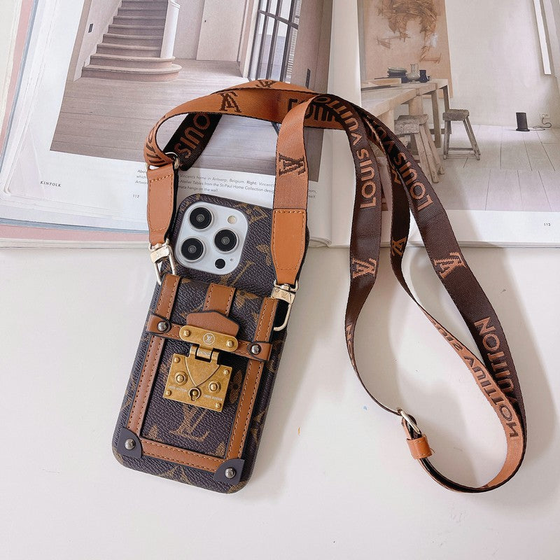 Lou GG Card Holder Chain iPhone Case mysite