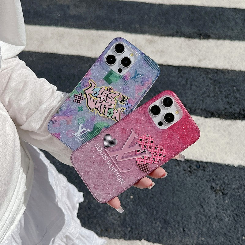 Lou Glitter iPhone Case mysite